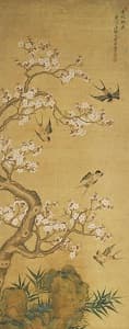 惲寿平「花鳥」
