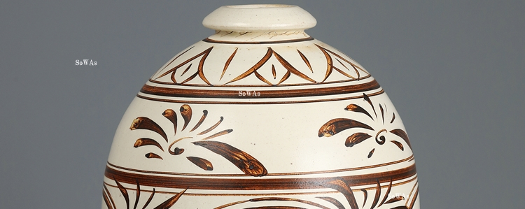 中国骨董品：磁州窯の陶器
