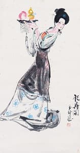 王玉琦「祝壽図」